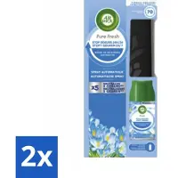 Air Wick 2 x - Freshmatic Spray - Starterkit - Pure Fresh Lentedauw - 250 ml - Luchtverfrisser - Geur - - Freshmatic - Lentedauw