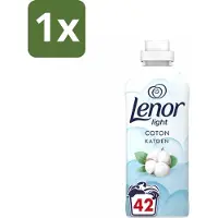 Lenor 1 x Light - Wasverzachter - Katoen - Fris & Zacht - 42 Wasbeurten - Wasverzachter Katoen Fris - Wasverzachter Katoen - Wasverzachter Fris - Wasverzachter Katoen Bloemig