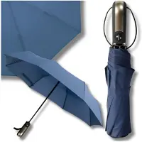 Omna Automatische Paraplu XL Blauw Inklapbaar met Hoes - Winddicht