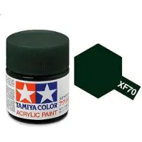 Tamiya Hobbyverf Acrylverf - XF-70 Dark Green - Matt - Acryl - 23ml Verf potje - 23 ml