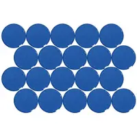 MAUL ronde magneten, kunststof & metaal, fijne structuur, kleefkracht 2 kg, ø 33 x 14 mm, blauw, 20 st.