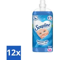 Soupline 12 x - Wasverzachter - Hemels Fris - 1350 ml - Wasverzachter - Wasgoed - Frisheid - Wasmachine - Kleding Verzorgen