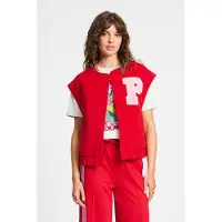 Pom Amsterdam Gilet - Baseball Chili Red Size: 38 | Vests Outlet | Dames | Rood