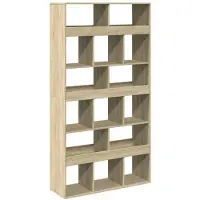 vidaXL Boekenkast 100x33x187,5 cm bewerkt hout sonoma eikenkleurig