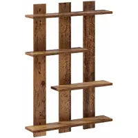 vidaXL Wandplank Oud hout 61 x 13,5 x 88 cm Bewerkt hout