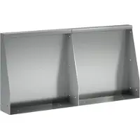 vidaXL Keermuur 2 st 40 x 12 x 30 cm Gegalvaniseerd staal zilver