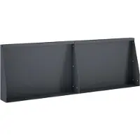 vidaXL Keermuur 2 st 60 x 12 x 50 cm Staal Antraciet