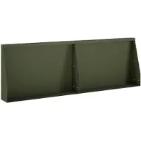 vidaXL Keermuur 2 st 60 x 12 x 30 cm Staal Olijfgroen