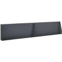 vidaXL Steunmuur, 2 stuks, 100 x 12 x 30 cm, staal, antraciet