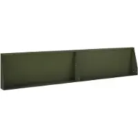 vidaXL Steunmuur, 2 stuks, 100 x 12 x 50 cm, staal, olijgroen
