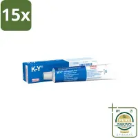 K-Y 15 x Glijmiddel 82 gr - Grootverpakking - Bevochtigingsgel - Glijmiddel - Waterbasis - Bevochtigingsgel - Intiem Gebruik