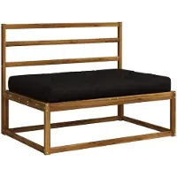 vidaXL Pallet Zitkussen VIANEN 100% Polyester Zwart 120 x 80 x 12 cm
