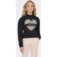 ONLY GIRLS Sweatshirt 'KOGCooper' taupe / goud / zwart / wit