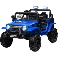 AIYAPLAY Kinderrijvoertuig voor off-road speelplezier Kunststof, Metaal 109L x 67B x 68,5H cm Blauw