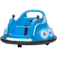 AIYAPLAY 12V kinderauto met 2.4G afstandsbediening, elektrische botsauto, blauw