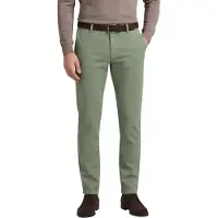 Alberto Coloured Denim Slim Fit Chino groen, Effen