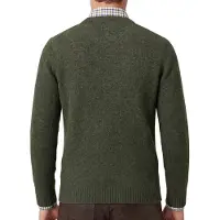 Camel active Trui groen gemêleerd gebreid 100% polyester