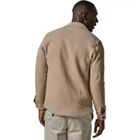 Profuomo overshirt beige normale fit effen