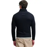 Superdry Knit Half Zip Cotton Jumper Navy | Donkerblauw | Maat XL