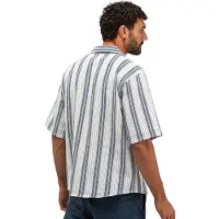Butcher of Blue Doorknoop polo blauw wit gestreept deel van set