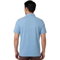 Bugatti Poloshirt blauw gemêleerd normale fit