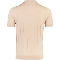 Thomas Maine Poloshirt V-hals oranje merinowol
