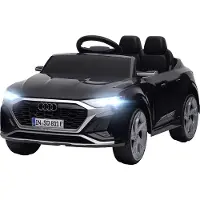 AIYAPLAY Electric Ride-on Car-Kunststof, Metaal-98L x 49,5B x 43H cm-Zwart