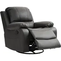 HOMCOM Relaxfauteuil Polyester, Staal 93L x 100B x 98H cm Zwart
