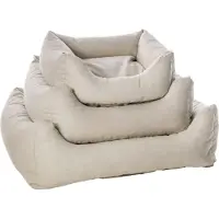 Flamingo - Mand Argon Rechthoekig Beige - 100 x 80 x 25 cm - Hondenmand - Hondenkussen