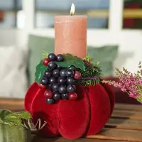 Viana Decoratieve zwarte wijnstok 22 cm realistisch kunstfruit herfstdecorat