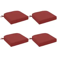 vidaXL 4-delige zitkussens SOEST 4 st 100% Polyester Wijnrood