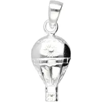 MOOYE ® - Collectie Zilveren Luchtballon met mand kettinghanger