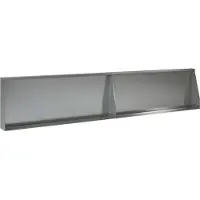 vidaXL Steunmuur, 2 stuks, 100 x 12 x 50 cm, verzinkt staal, zilver