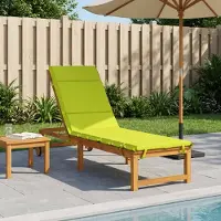 vidaXL Ligstoel Kussen GEMERT 100% Polyester Heldere Groen.