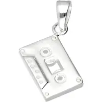 MOOYE ® - Collectie Zilveren Cassettebandje kettinghanger