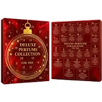 Real Time Adventskalender-DELUXE PERFUME COLLECTION FOR HER-met 24 miniflesjes parfum
