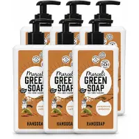 Marcel's Green Soap 6 x - Handzeep - Sandelhout & Kardemom - Voor dagelijks gebruik - 500 ml - Voordeelverpakking - 6 stuks