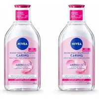 Nivea 2 x - Micellair Water - Essentials Verzachtend & Verzorgend - Voor droge huid - Met Amandelolie & Aminozuren - 400 ml - Voordeelverpakking - 2 stuks