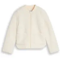Tom Tailor - Teddy-bomberjack - Maat 128 - light creme teddy