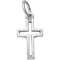 MOOYE ® - Collectie Zilveren Kruis open strak klein hanger