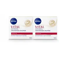Nivea 2 x - VITAL Dagcrème - Anti-Rimpel Gezichtscrème - Versterkend - 50 ml - Bulkverpakking - 2 stuks