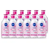 Nivea 12 x - Micellair Water - Essentials Verzachtend & Verzorgend - Voor droge huid - Met Amandelolie & Aminozuren - 400 ml - Voordeelverpakking - 12 stuks