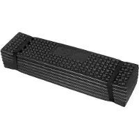 NILS Fox Outdoor - Thermisch isolerend kussen - Opvouwbare zitmat - zwart - 180 x 58 cm.