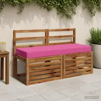 vidaXL Rugkussen SOEST 100% Polyester Roze 120 x 40 x 10 cm