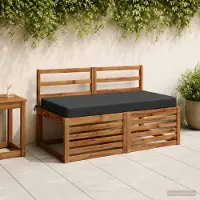 vidaXL Zitkussen SOEST 100% Polyester Antraciet 120 x 80 x 10 cm