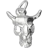 MOOYE ® - Collectie Zilveren Stierenschedel klein kettinghanger