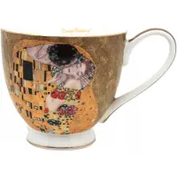 Queen Isabell Grote Porseleinen Mok Gustav Klimt 'De Kus' 500ml