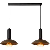 Lucide GRANTHAM - Hanglamp - 2xE27 - Koffie - Essential