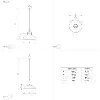 Eglo Grijze hanglamp Estepona Ø 42cm