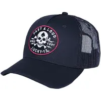 Lucky 13 - Rockabilly Cap - Fast and Loud Trucker Cap - zwart - Maat Standard